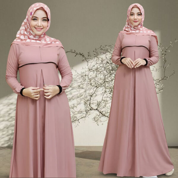 gamis-untuk-50-60-an-polos